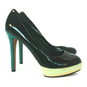 Vince Camuto Multi Colored Patent Heel Pumps SIze